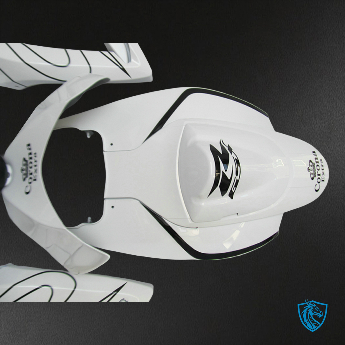 Suzuki GSX-R600/750 (2006-2007) White & Black - Replacement Motorcycle Fairings Kit