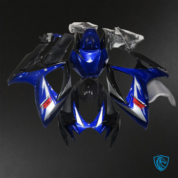 Suzuki GSX-R600/750 (2006-2007) Blue, White & Black ABS Bodywork - Fairings Kit