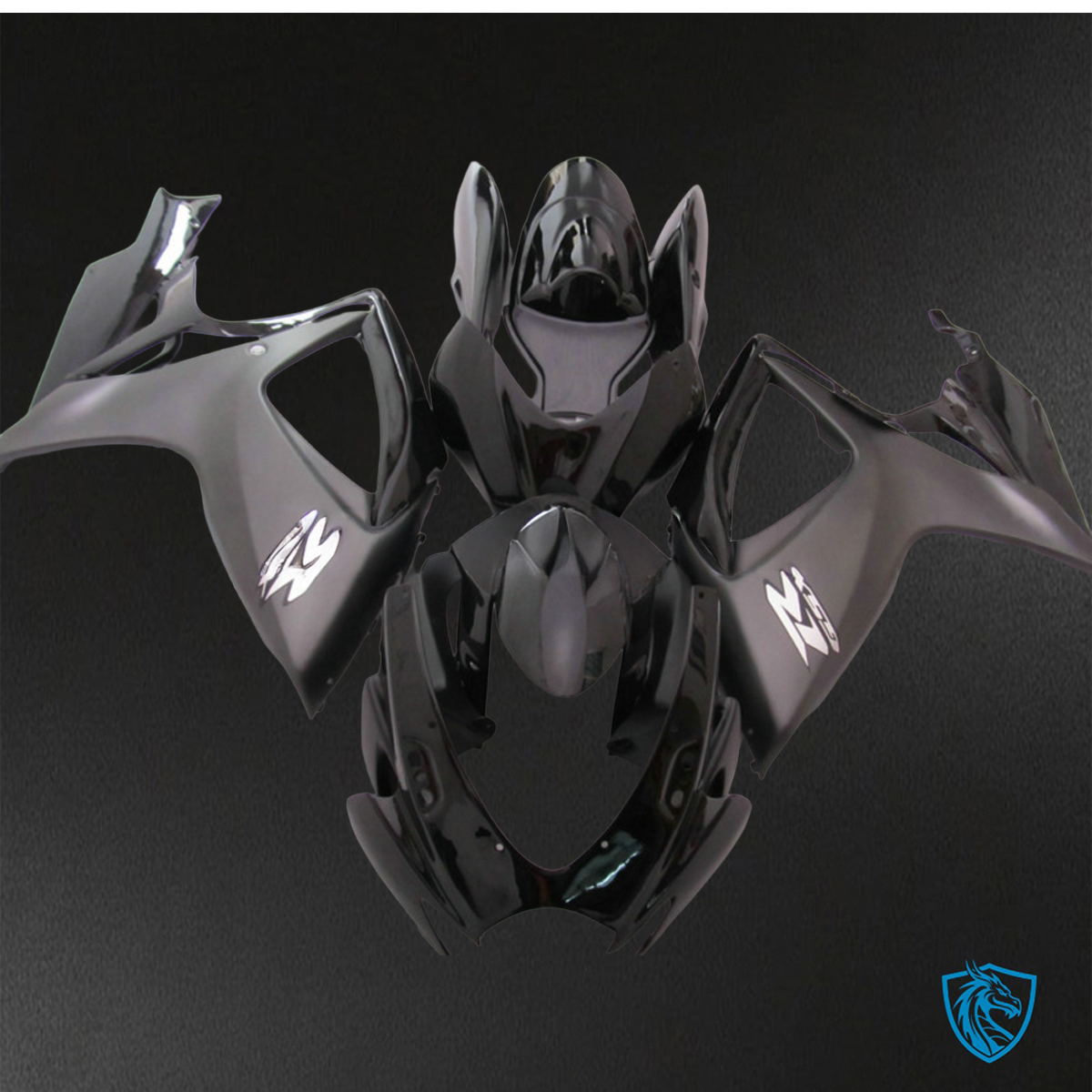 Suzuki GSX-R600/750 (2006-2007) Gray & Black - Custom ABS Fairing Kit