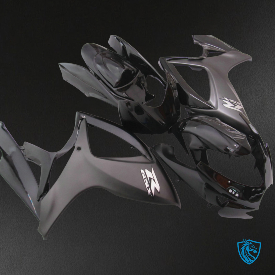 Suzuki GSX-R600/750 (2006-2007) Gray & Black - Custom ABS Fairing Kit