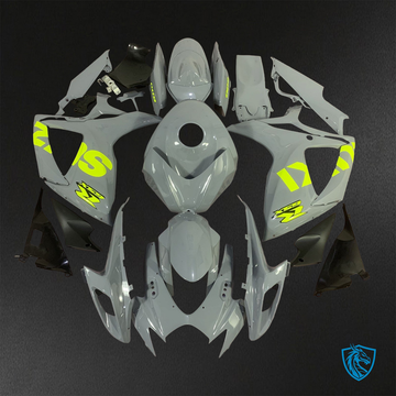 Suzuki GSX-R600/750 (2006-2007) Gray & Fluorescent Green ABS Bodywork - Fairings Kit