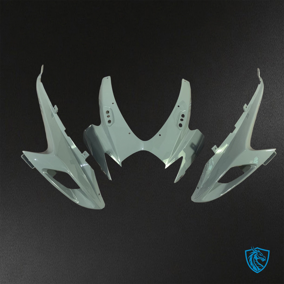 Suzuki GSX-R600/750 (2006-2007) Gray & Fluorescent Green ABS Bodywork - Fairings Kit