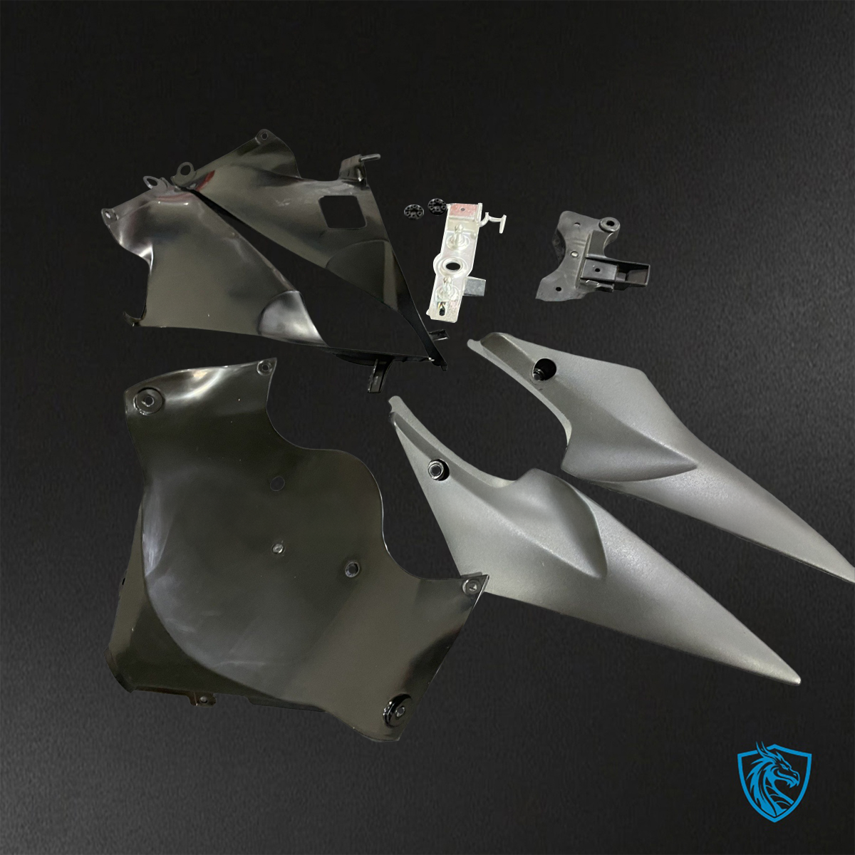 Suzuki GSX-R600/750 (2006-2007) Gloss Gray & Yellow ABS Bodywork - Fairings Kit