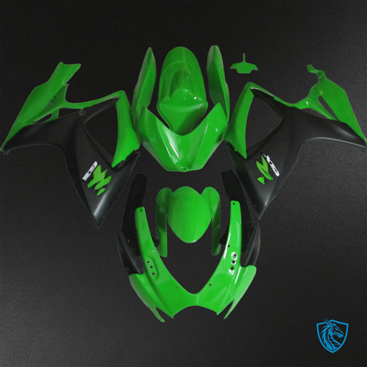 Suzuki GSX-R600/750 (2006-2007) Green ABS Bodywork - Fairings Kit