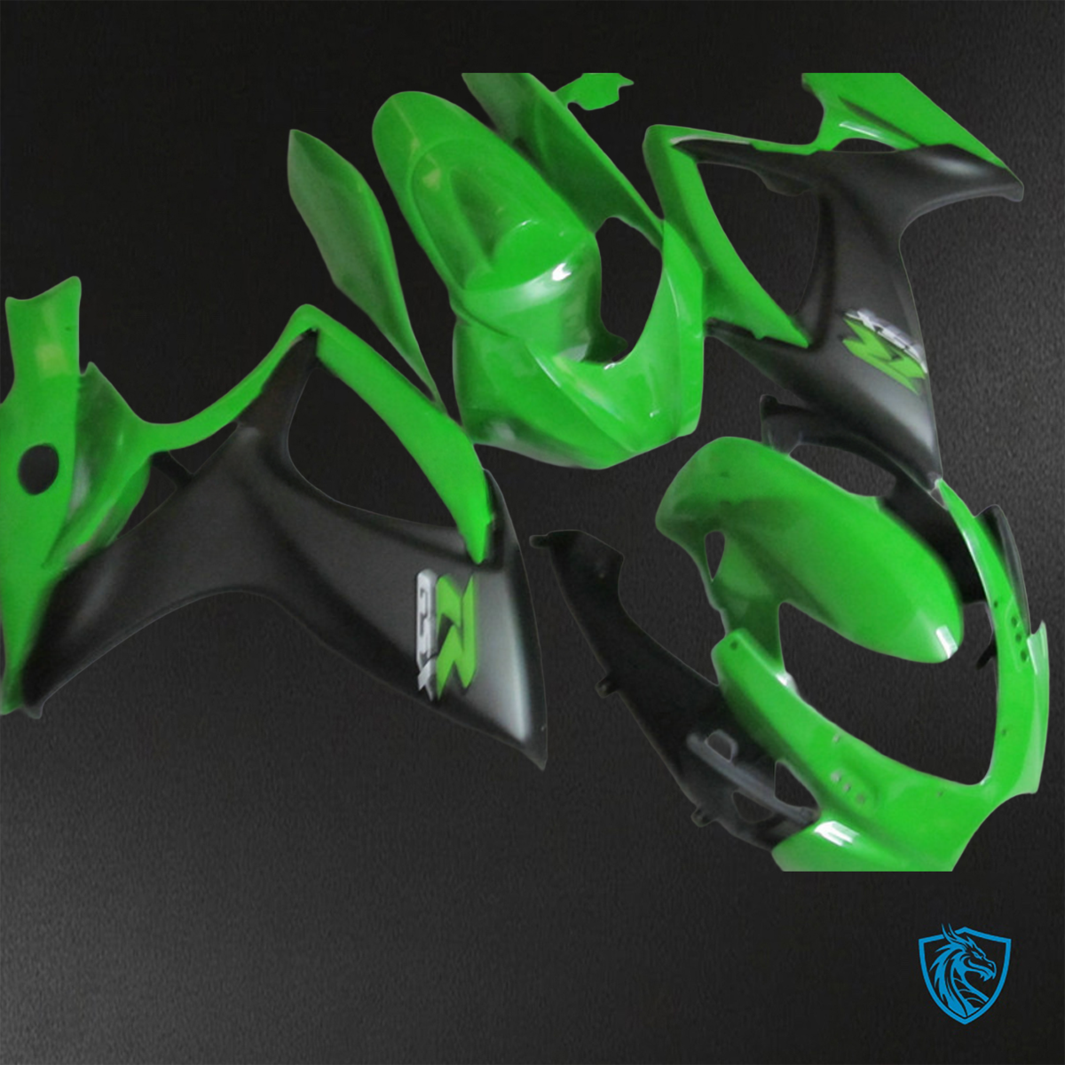 Suzuki GSX-R600/750 (2006-2007) Green ABS Bodywork - Fairings Kit