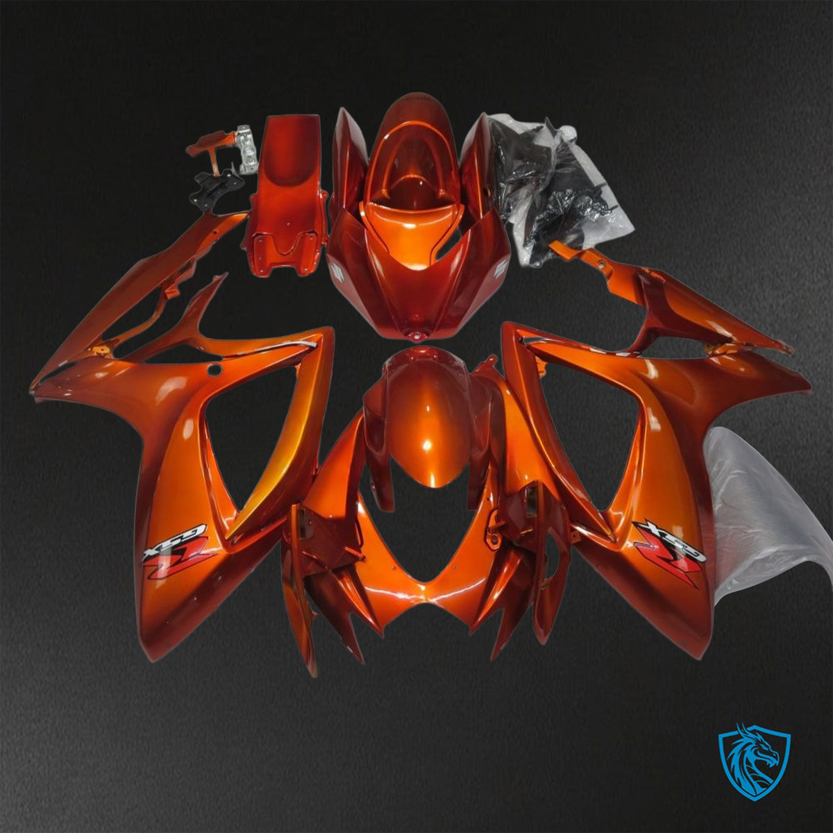 Suzuki GSX-R600/750 (2006-2007) Red - Replacement Motorcycle Fairings Kit