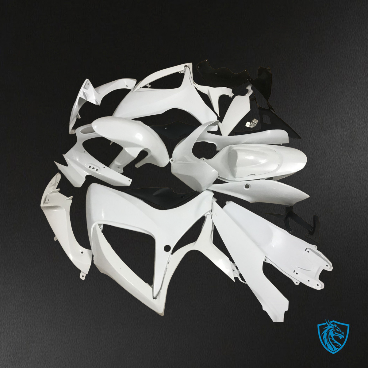Suzuki GSX-R600/750 (2006-2007) White - Replacement Motorcycle Fairings Kit
