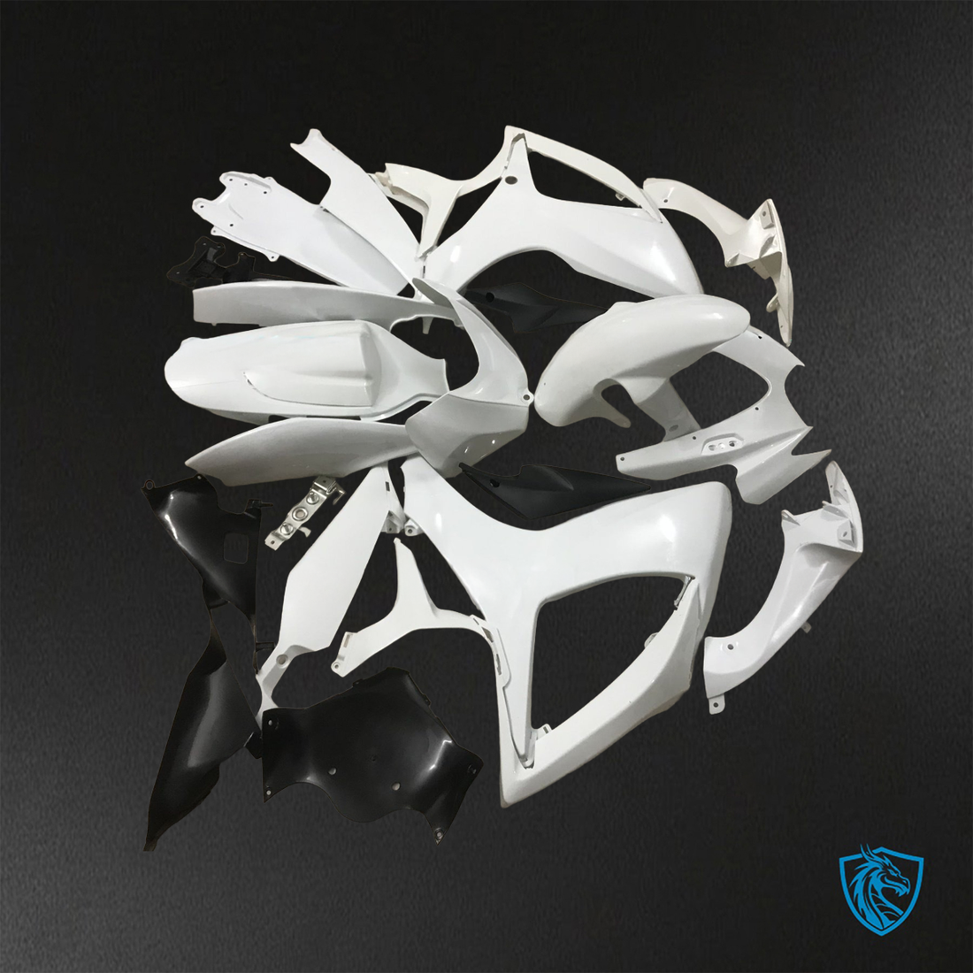 Suzuki GSX-R600/750 (2006-2007) White - Replacement Motorcycle Fairings Kit