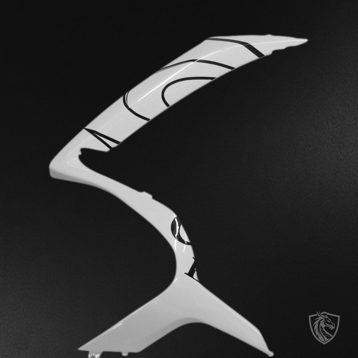 Suzuki GSXR 600-750 (2006-2007) White & Black Alstare Corona Fairing Kit - Aftermarket ABS Bodywork