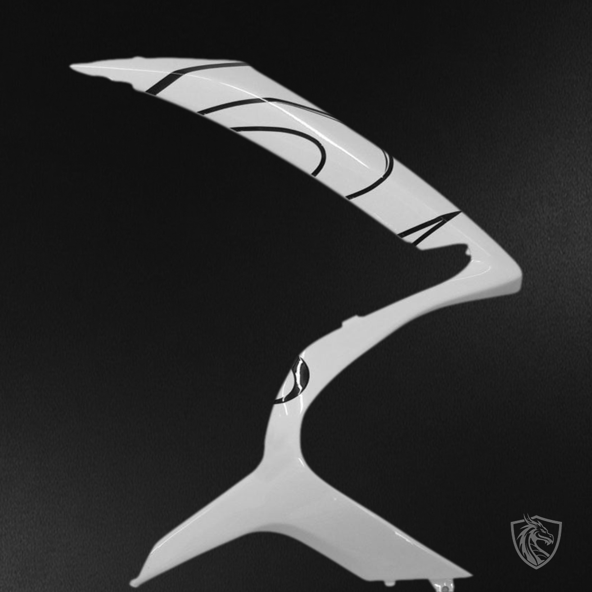 Suzuki GSXR 600-750 (2006-2007) White & Black Alstare Corona Fairing Kit - Aftermarket ABS Bodywork