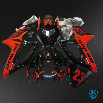 Suzuki GSX-R600/750 (2006-2007) White & Black Jordan ABS Bodywork - Fairings Kit
