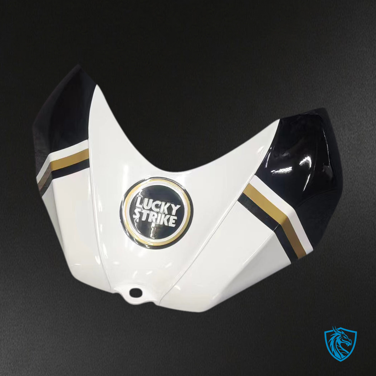 Suzuki GSXR 600-750 (2006-2007) White & Black Lucky Strike Fairing Kit | ABS Bodywork
