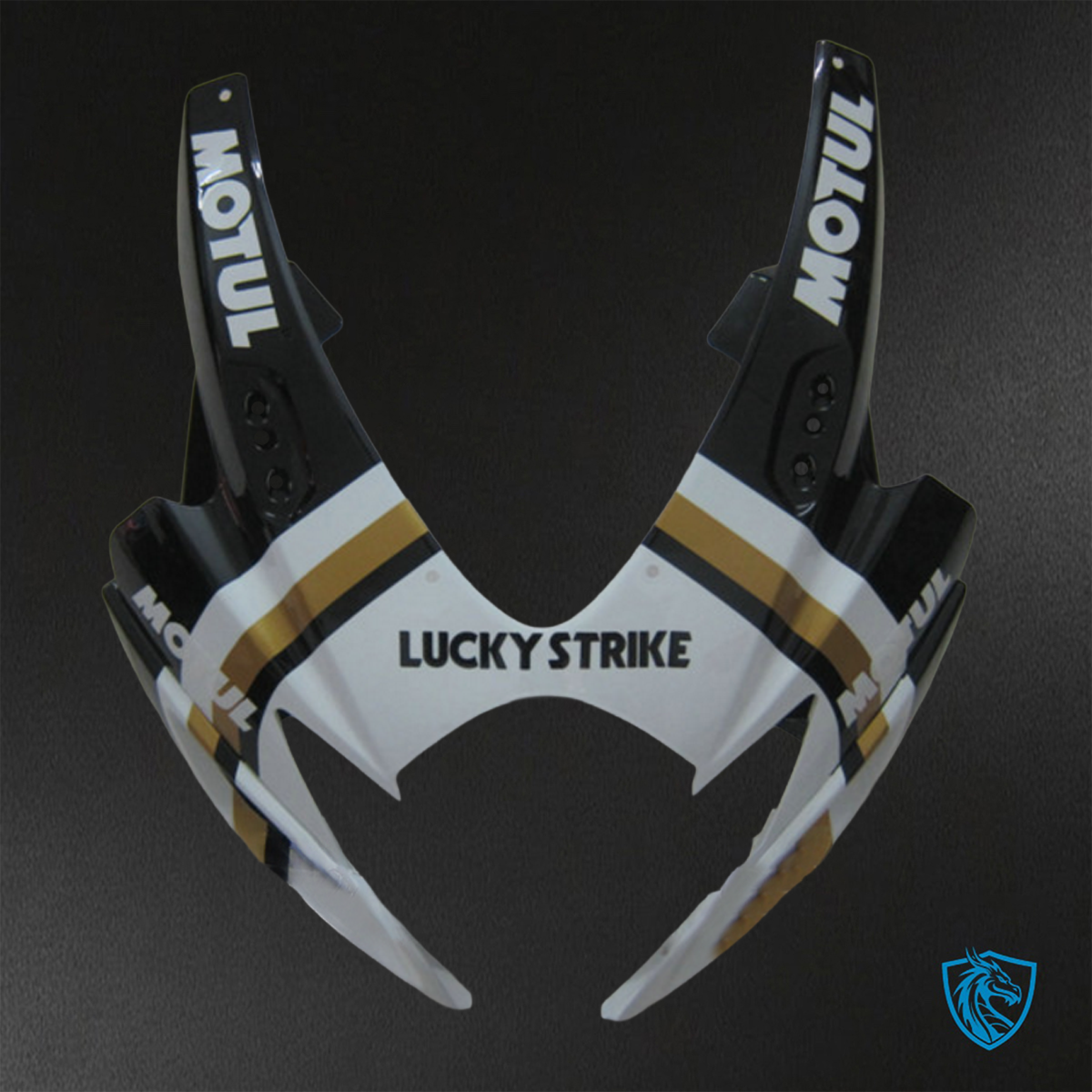 Suzuki GSX-R600/750 (2006-2007) White & Black Lucky Strike - Custom ABS Fairing Kit