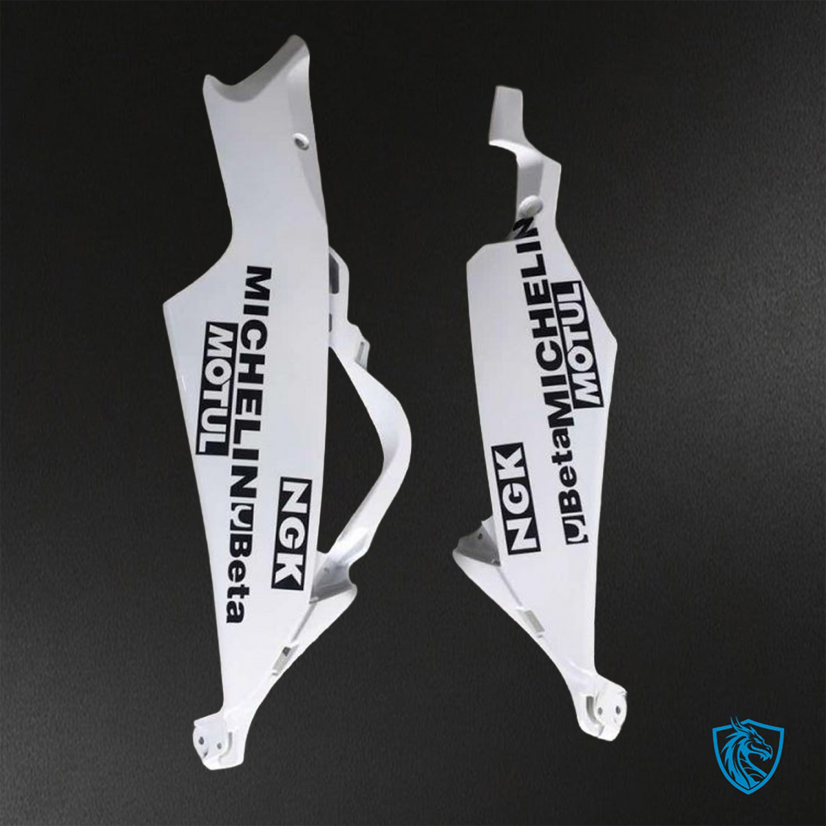 Suzuki GSX-R600/750 (2006-2007) Gloss White & Black Lucky Strike Fairings Kit - Aftermarket ABS Bodywork