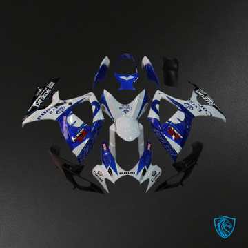 Suzuki GSXR 600-750 (2006-2007) White & Blue Corona Generic - Custom ABS Fairing Kit