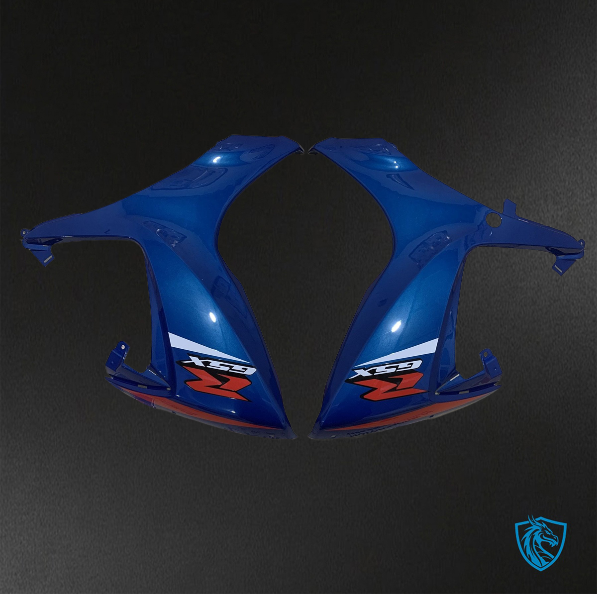 Suzuki GSX-R600/750 (2006-2007) Gloss White, Black & Blue Fairings Kit - Aftermarket ABS Bodywork