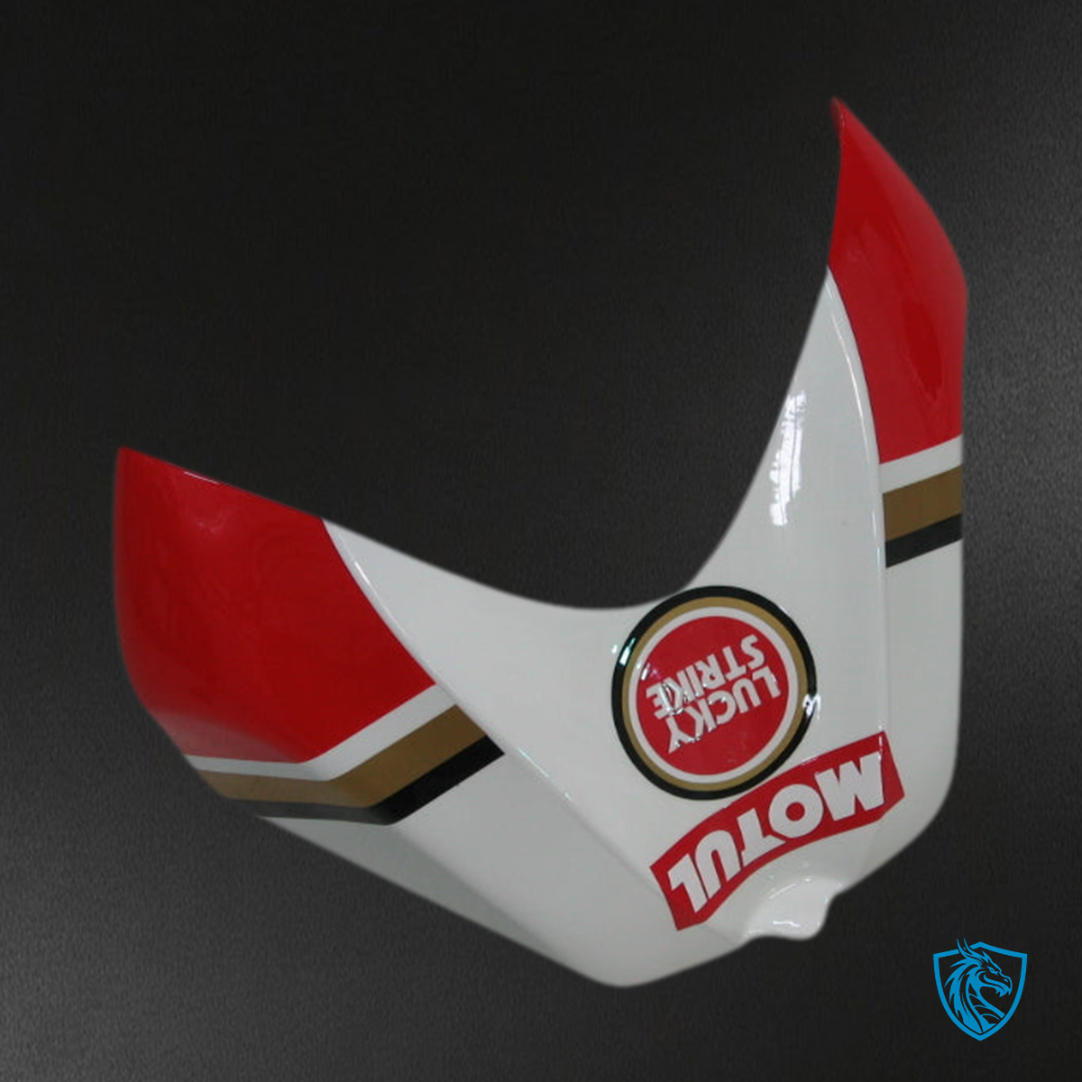 Suzuki GSXR 600-750 (2006-2007) White & Red Lucky Strike Fairing Kit | ABS Bodywork