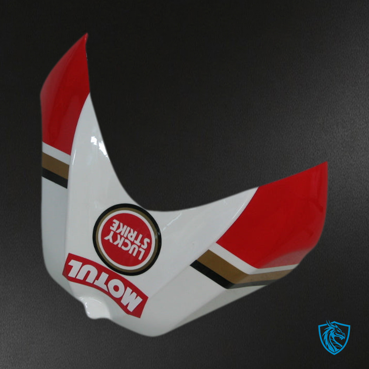 Suzuki GSXR 600-750 (2006-2007) White & Red Lucky Strike Fairing Kit | ABS Bodywork