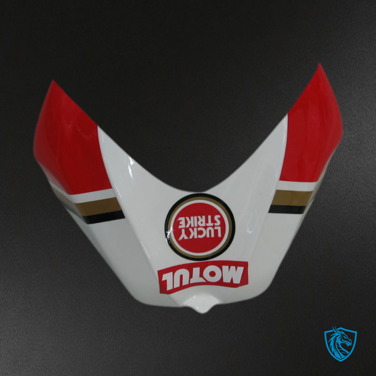 Suzuki GSXR 600-750 (2006-2007) White & Red Lucky Strike Fairing Kit | ABS Bodywork