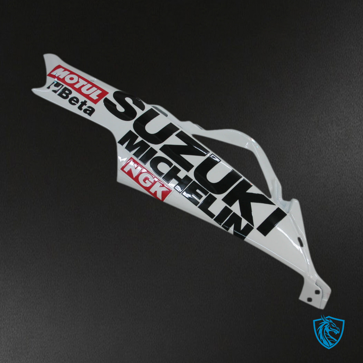 Suzuki GSXR 600-750 (2006-2007) White & Red Lucky Strike Fairing Kit | ABS Bodywork