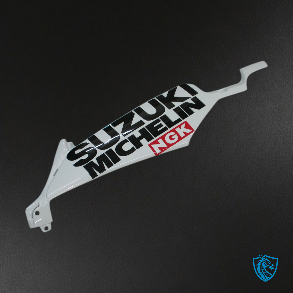 Suzuki GSXR 600-750 (2006-2007) White & Red Lucky Strike Fairing Kit | ABS Bodywork