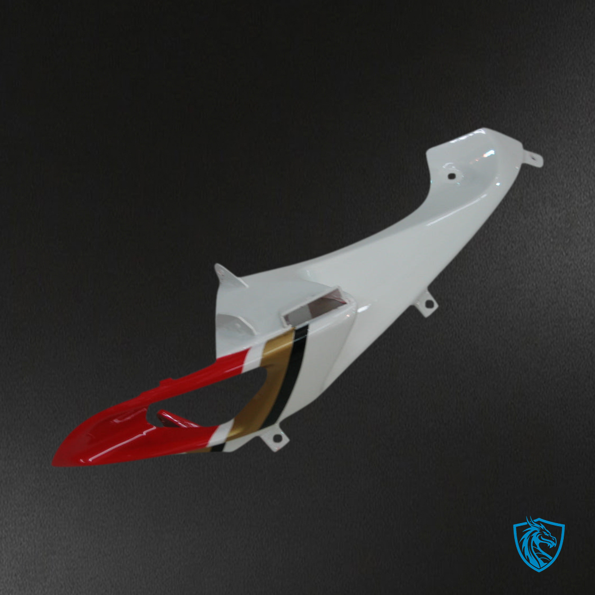 Suzuki GSXR 600-750 (2006-2007) White & Red Lucky Strike Fairing Kit | ABS Bodywork