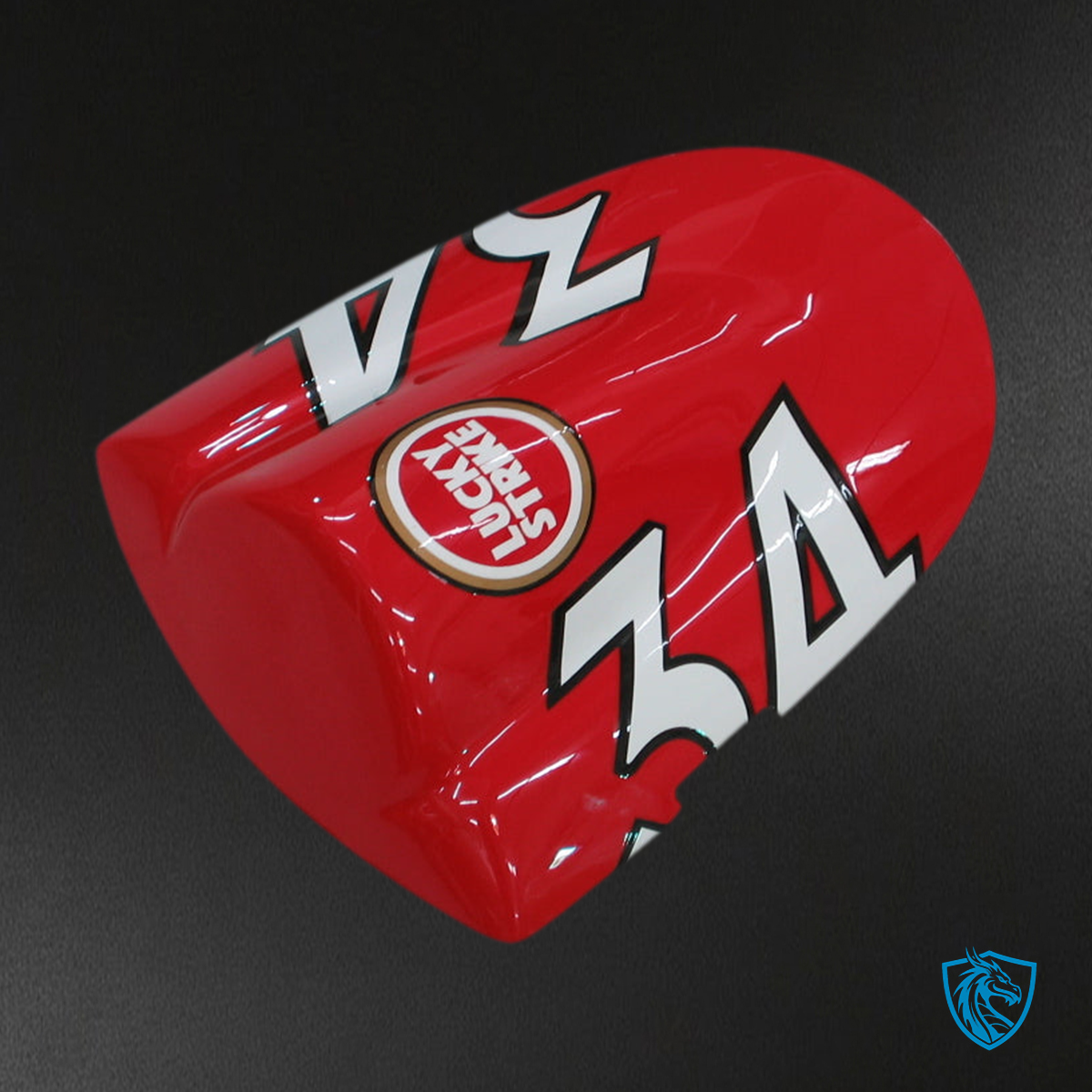 Suzuki GSXR 600-750 (2006-2007) White & Red Lucky Strike Fairing Kit | ABS Bodywork