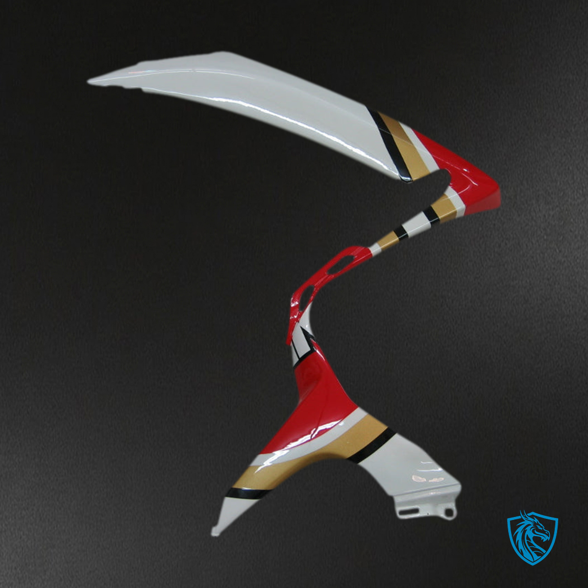 Suzuki GSXR 600-750 (2006-2007) White & Red Lucky Strike Fairing Kit | ABS Bodywork