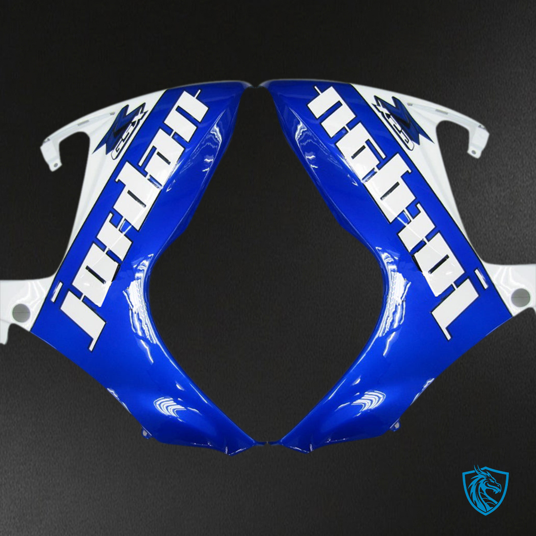 Suzuki GSXR 600-750 (2006-2007) White & Blue Jordan - Custom ABS Fairing Kit
