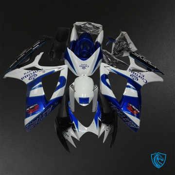 Suzuki GSX-R600/750 (2006-2007) White with Corona ABS Bodywork - Fairings Kit