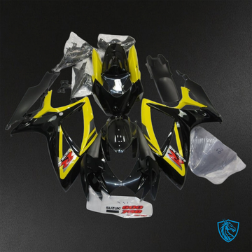 Suzuki GSX-R600/750 (2006-2007) Yellow & Black Fairings Kit - Aftermarket ABS Bodywork