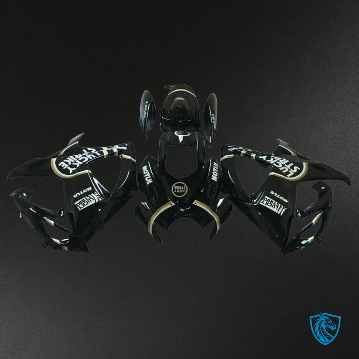 Suzuki GSX-R600/750 (2006-2007) Black, White & Yellow - Custom ABS Fairing Kit