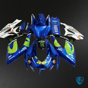 Suzuki GSX-R600/750 (2006-2007) Blue, White & Green - Replacement Motorcycle Fairings Kit
