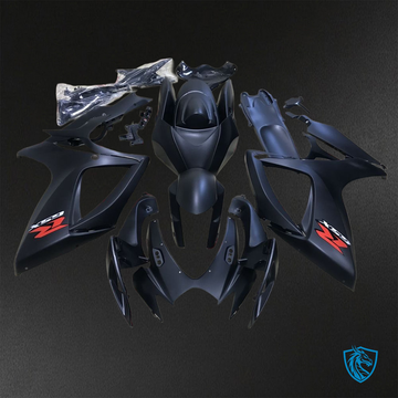 Suzuki GSX-R600/750 (2006-2007) Matte Black Fairings Kit - Aftermarket ABS Bodywork