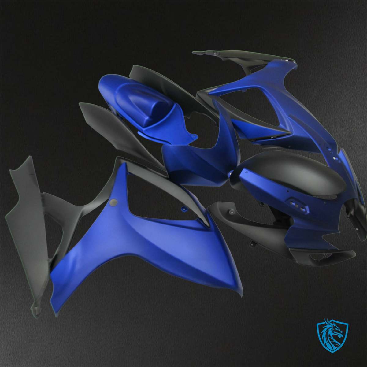 Suzuki GSX-R600/750 (2006-2007) Matte Blue - Custom ABS Fairing Kit
