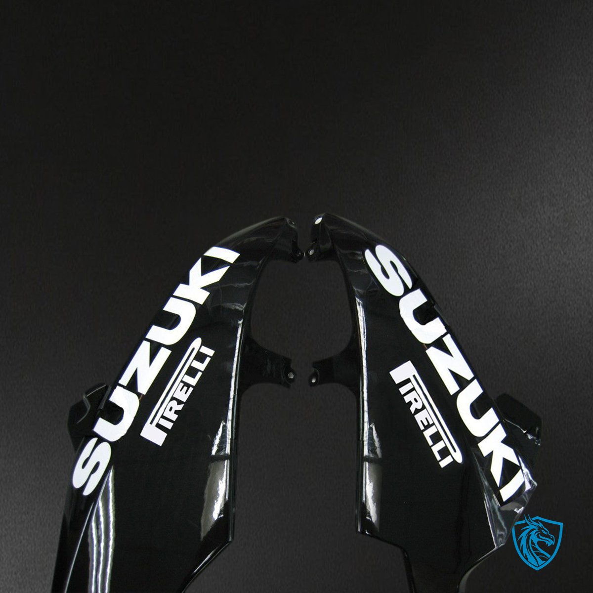 Suzuki GSXR 600-750 (2008-2010) Black & White Alstare Corona - MERGEment Motorcycle Fairings Kit