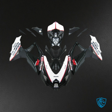 Suzuki GSXR 600-750 (2008-2010) Black & White GSXR Generic - Custom ABS Fairing Kit