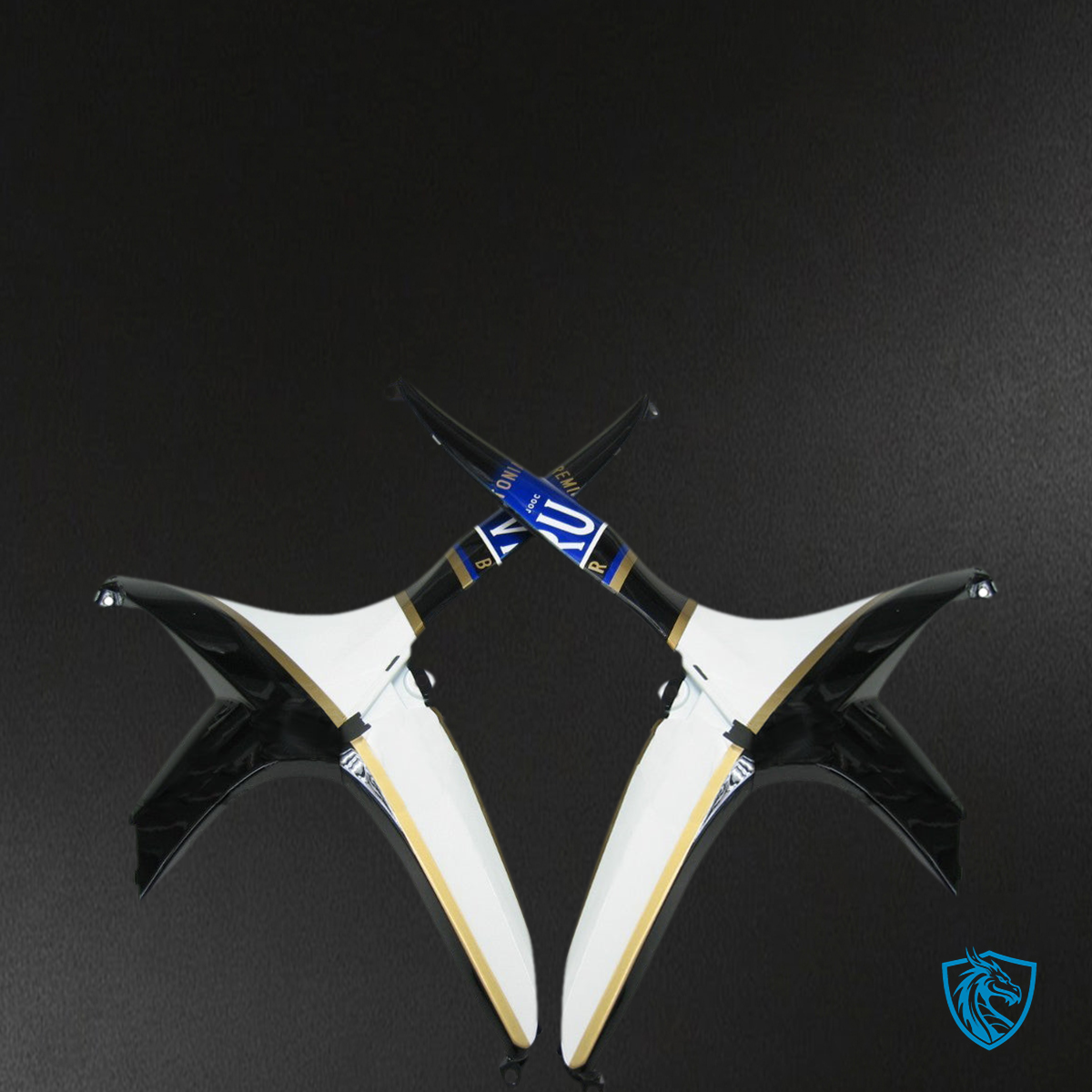 Suzuki GSXR 600-750 (2008-2010) Black & White Suzuki Generic - MERGEment Motorcycle Fairings Kit