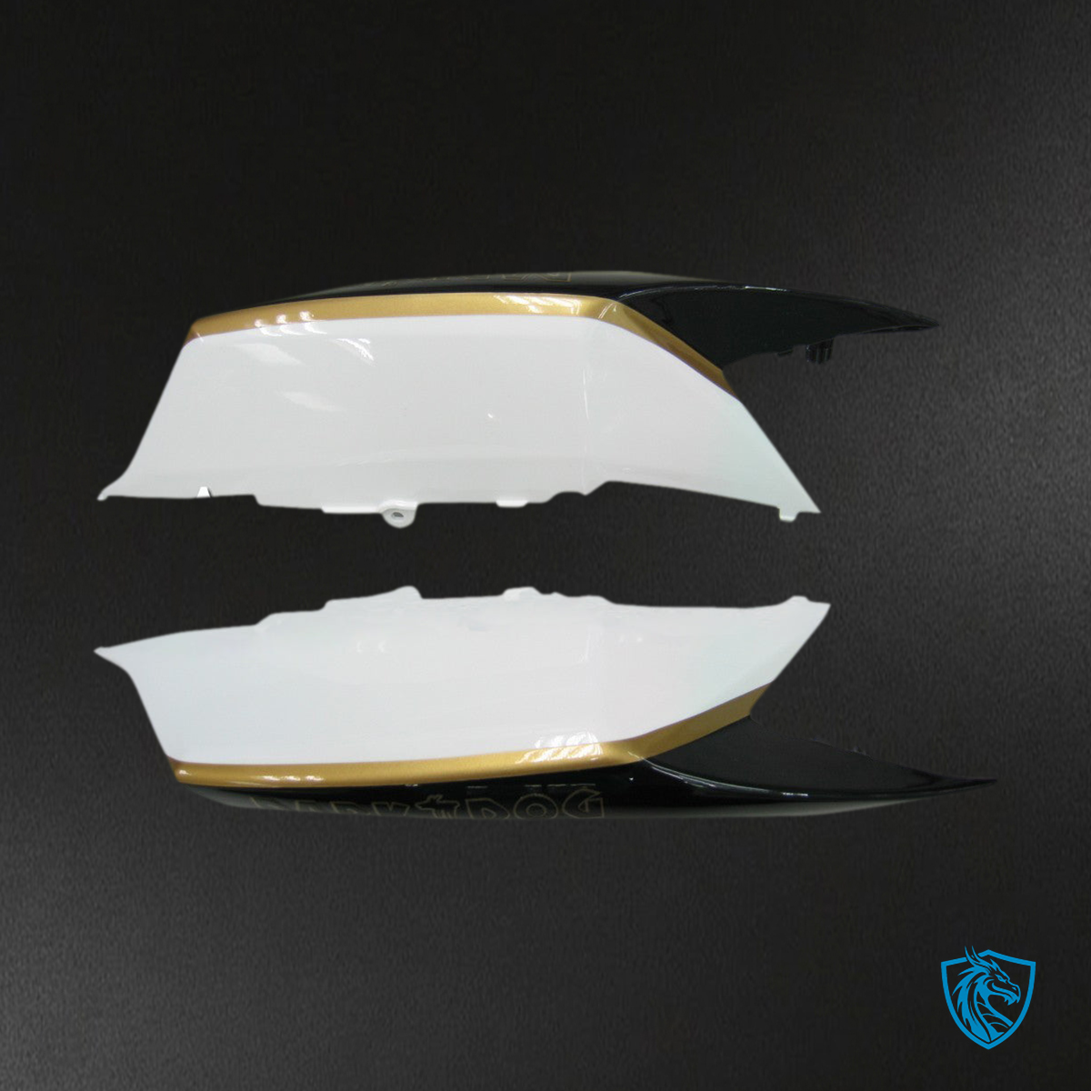 Suzuki GSXR 600-750 (2008-2010) Black & White Suzuki Generic - MERGEment Motorcycle Fairings Kit