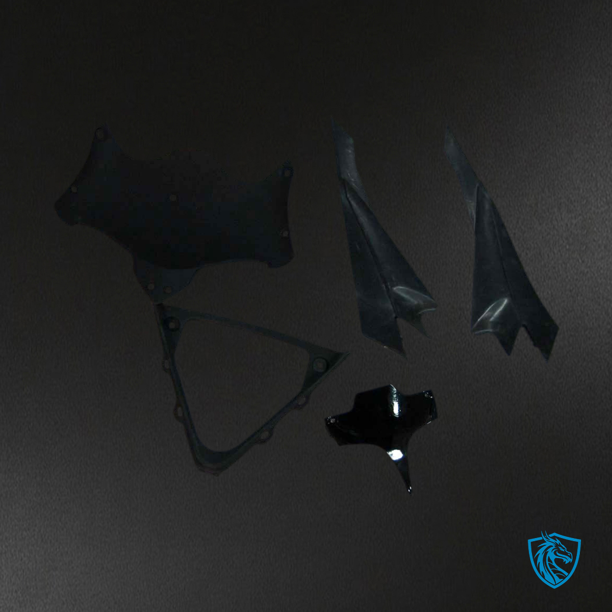 Suzuki GSXR 600-750 (2008-2010) Black & Green Flame GSXR - MERGEment Motorcycle Fairings Kit