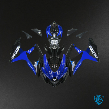 Suzuki GSXR 600-750 (2008-2010) Blue & Black GSXR Fairing Kit - Aftermarket ABS Bodywork