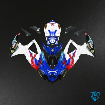 Suzuki GSXR 600-750 (2008-2010) Blue, Red & White GSXR - Fairing Kit | ABS Bodywork