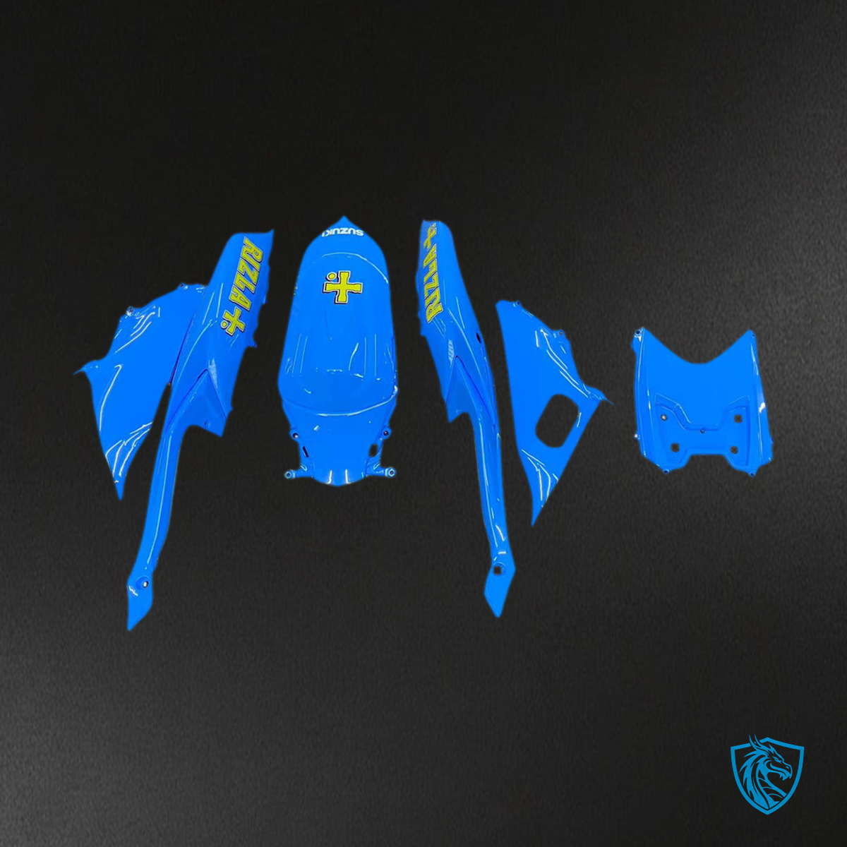 Suzuki GSXR 600-750 (2008-2010) Blue Rizla Generic - Custom ABS Fairing Kit