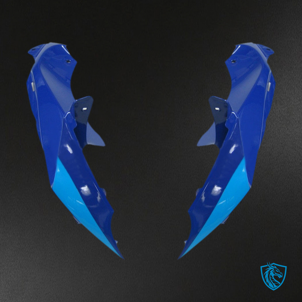 Suzuki GSXR 600-750 (2008-2010) Blue & White Rockstar Malkita - MERGEment Motorcycle Fairings Kit