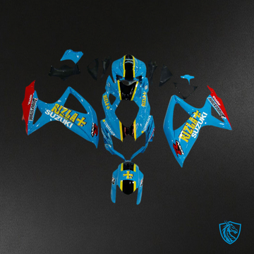 Suzuki GSXR 600-750 (2008-2010) Blue & Black Rizla Generic Fairing Kit - Aftermarket ABS Bodywork