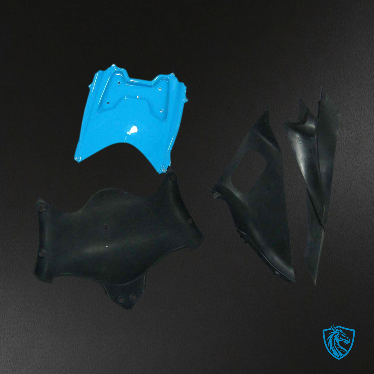 Suzuki GSXR 600-750 (2008-2010) Blue & Black Rizla Generic Fairing Kit - Aftermarket ABS Bodywork