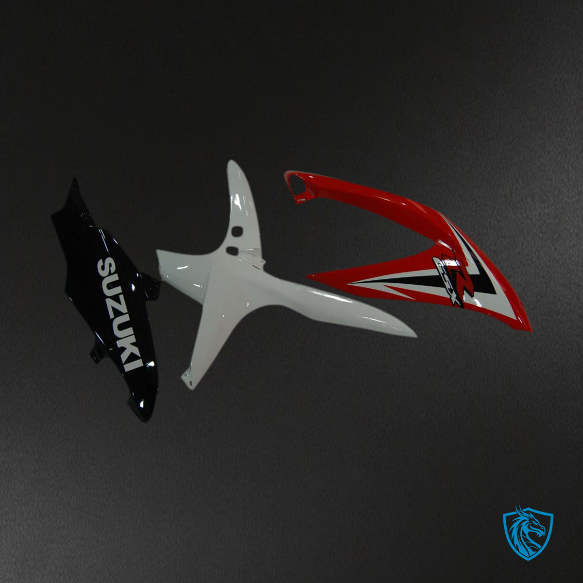 Suzuki GSXR 600-750 (2008-2010) Red & White Injection - Custom ABS Fairing Kit