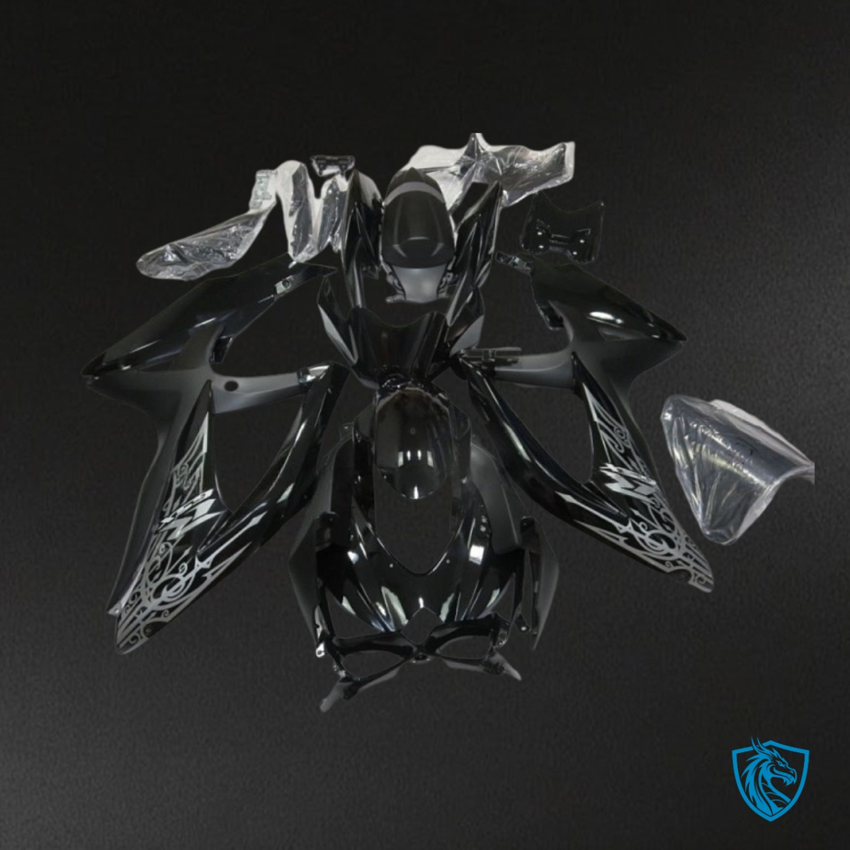 Suzuki GSXR600/750 (2008-2010) Black - Custom ABS Fairing Kit