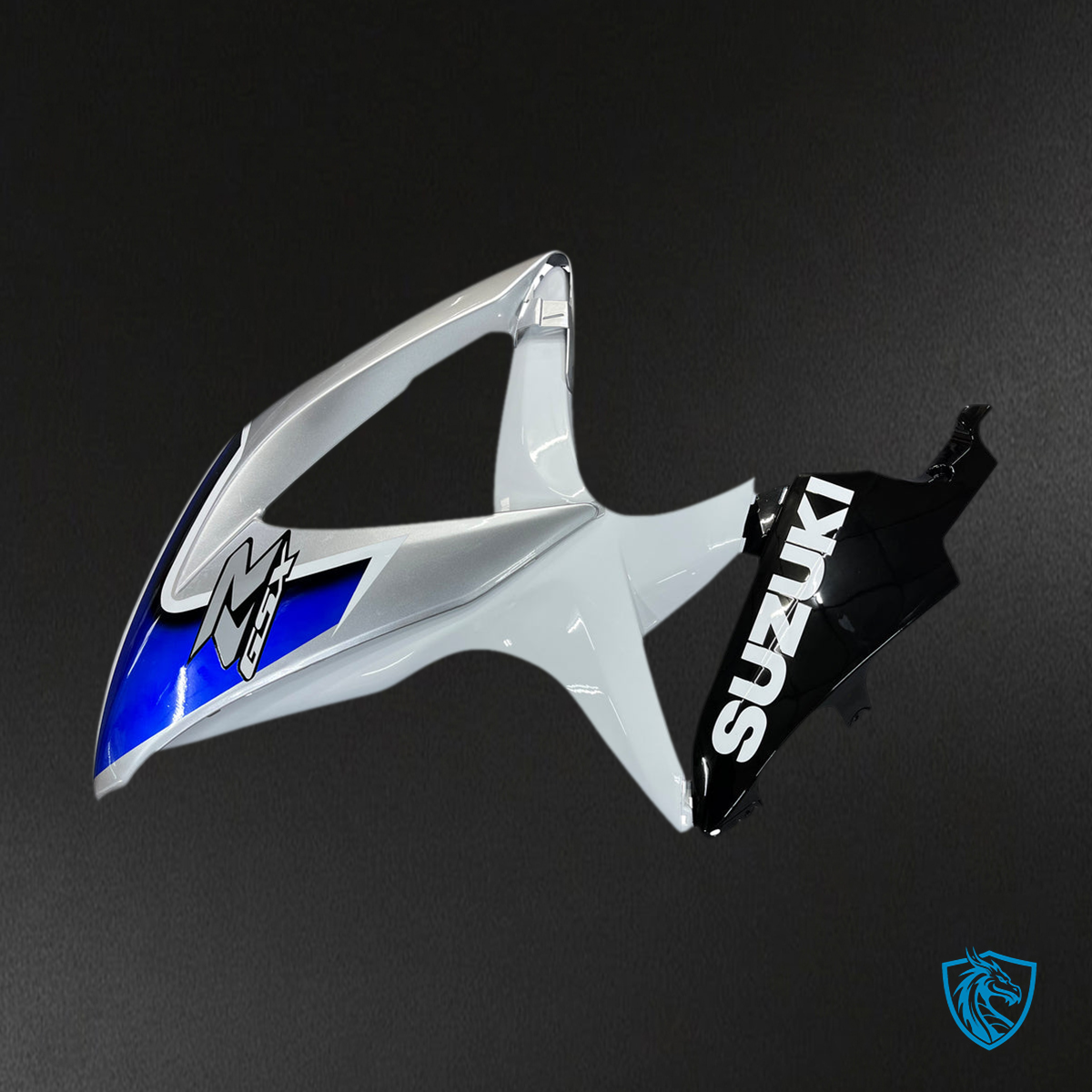 Suzuki GSXR 600-750 (2008-2010) Silver & White Generic - MERGEment Motorcycle Fairings Kit