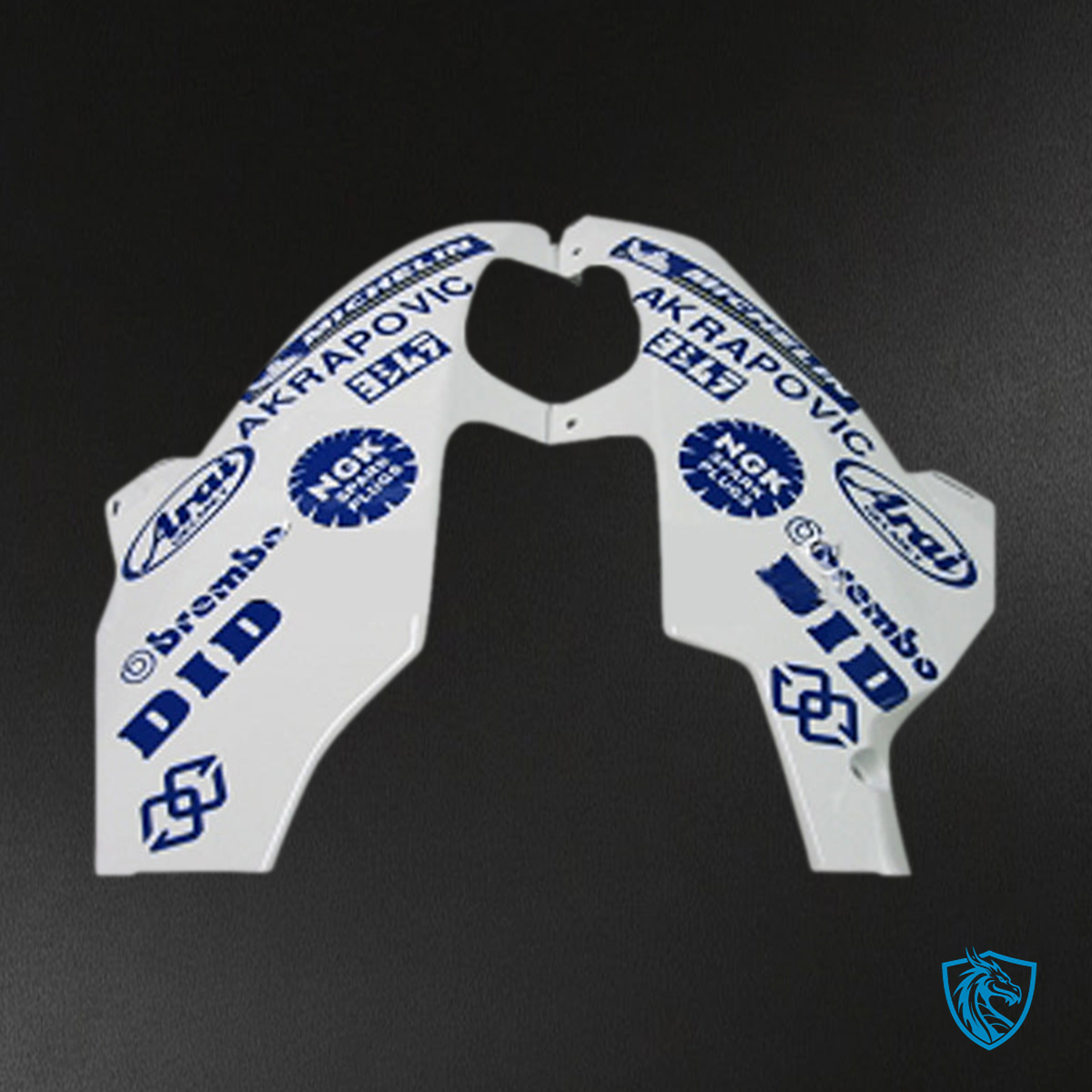 Suzuki GSXR 600-750 (2008-2010) White & Blue Jordan Fairing Kit - Aftermarket ABS Bodywork